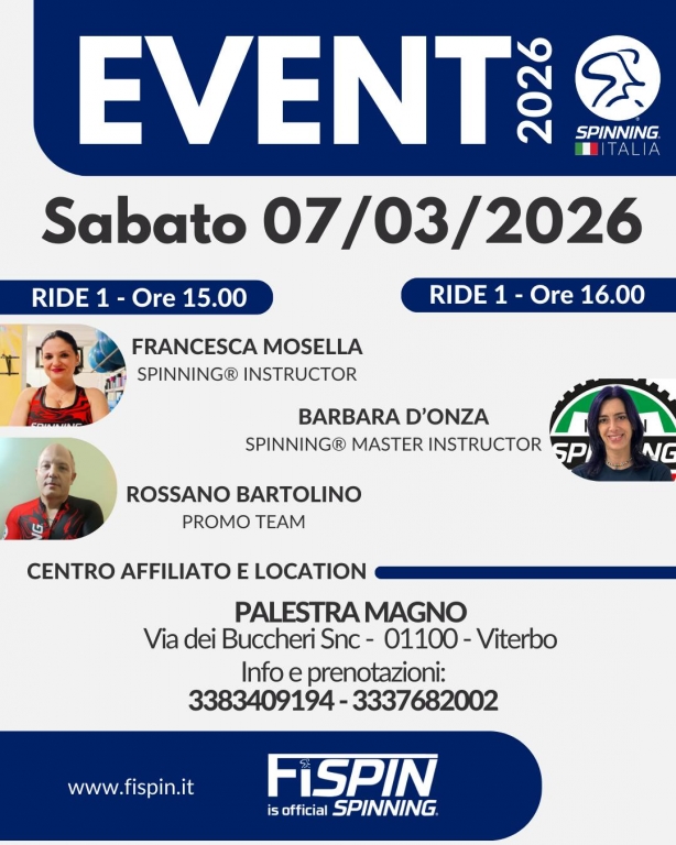 EVENT SPINNING® - Palestra Magno